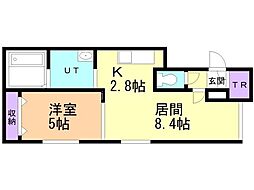 LANAC 1LDKの間取図画像