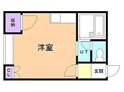 エミール旭町 ワンルームの間取図画像