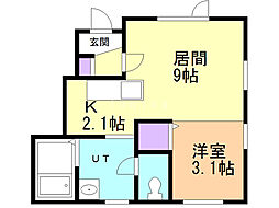 NEOStrada1 1LDKの間取図画像