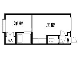 エスパニア3A 1DKの間取図画像