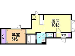 STORYC 1LDKの間取図画像