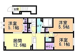 アウル フォレスト 3LDKの間取図画像