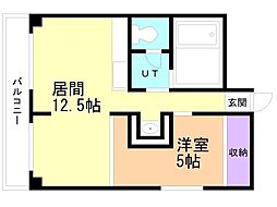 グランドワコーレ 1LDKの間取図画像