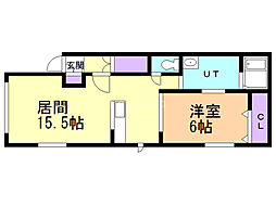 アーバンパーク 1LDKの間取図画像
