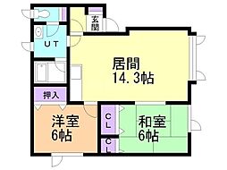 ペンタスB 2階
