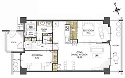 間取図画像 2LDK