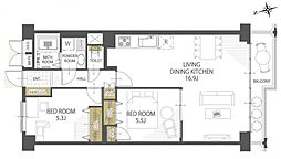 間取図画像 2LDK