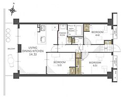 間取図画像 3LDK