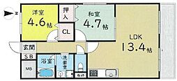 間取図画像 2LDK
