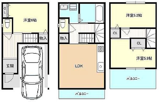 間取り 藤田町4丁目　新築一戸建て