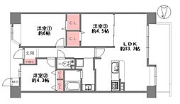 間取図画像 3LDK