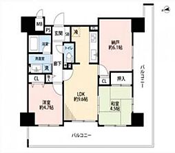 ペルル加島 3LDKの間取図画像