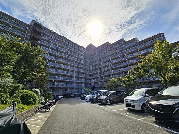 マンション敷地内平面タイプの駐車場です。