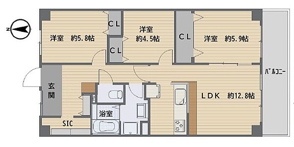 間取りを拡大表示