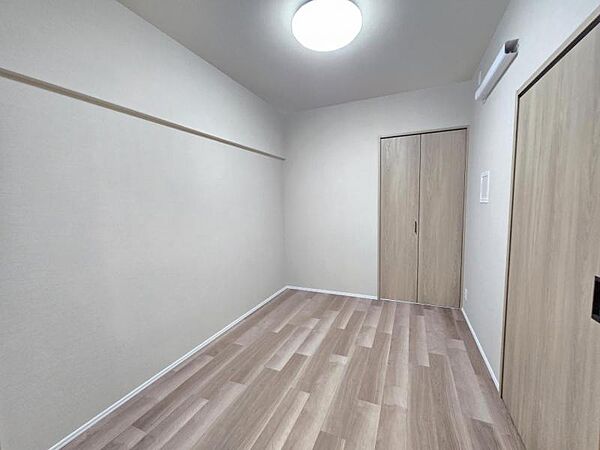 洋室4.6帖：コンパクトなお部屋ですが収納を設けており広くお使い頂けます！