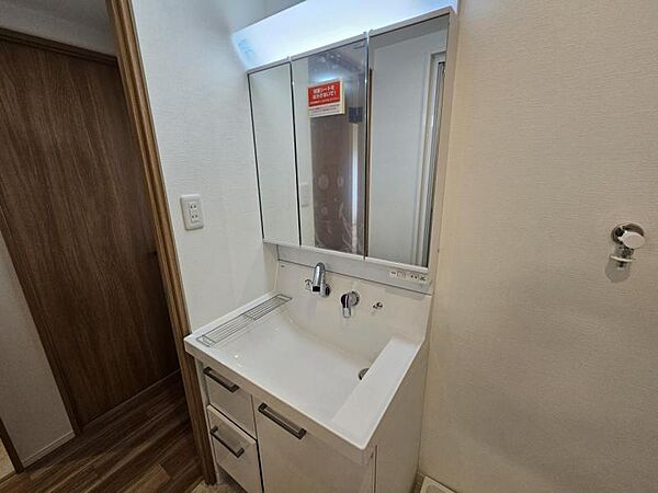 新調された洗面台での身支度は気持ちのいいものですね