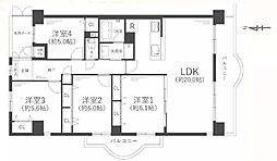 ファミールハイツ城東A棟 3LDKの間取図画像