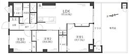 ダイヤシャトー千里 3LDKの間取図画像