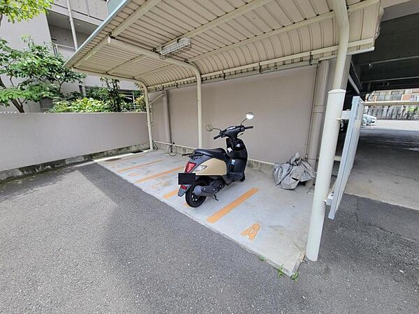 バイク置き場の管理も行き届いています。