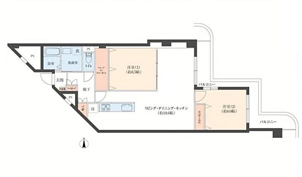 間取りを拡大表示