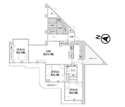 エバーグリーン淀川4号館 3LDKの間取図画像