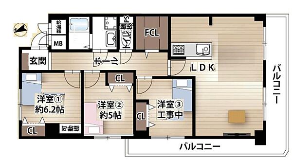 間取りを拡大表示