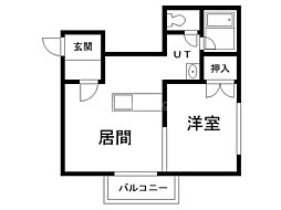 間取図画像 1DK