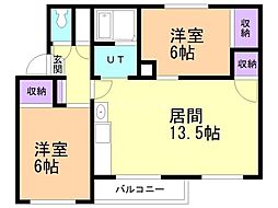 間取図画像 2LDK