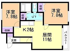 物件の間取り