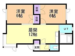 ピュア5・5 2LDKの間取図画像
