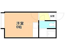 アルハンブラ ワンルームの間取図画像