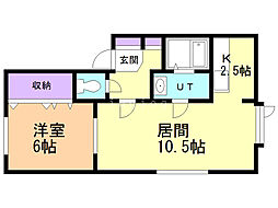 間取図画像 1LDK