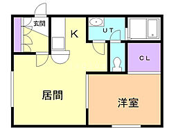 セ・シボン 1LDKの間取図画像