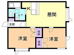 間取図画像 2LDK