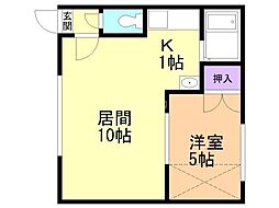 ラビオス 1LDKの間取図画像