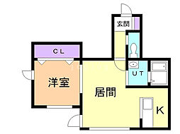 ポラリス 1LDKの間取図画像