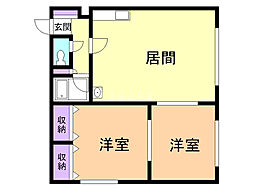 間取図画像 2LDK