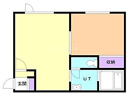 アイリス1・7 1LDKの間取図画像