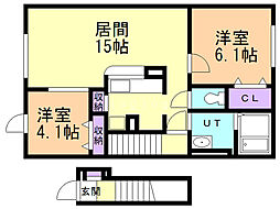 間取図画像 2LDK