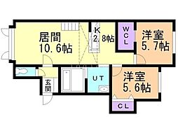 バス 旭川電気軌道バス東光16-5下車 徒歩6分 2階/-