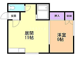 間取図画像 1LDK