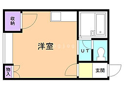 エミール旭町 ワンルームの間取図画像