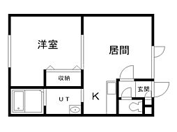 グランビュー永山 1LDKの間取図画像