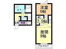 T.M.S-A 1LDKの間取図画像
