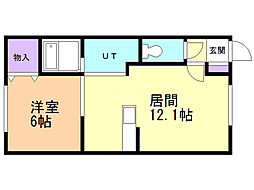 MODE-A 1LDKの間取図画像