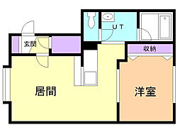 アルト3 1LDKの間取図画像