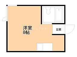 ブールヴァール1 ワンルームの間取図画像