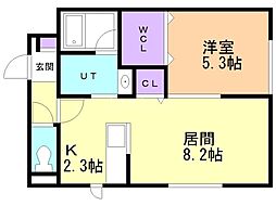 N-MODE1 1LDKの間取図画像