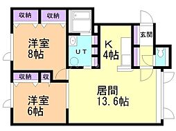 間取図画像 2LDK
