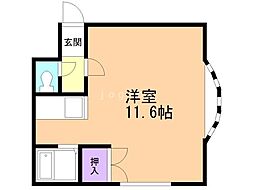 アルメリア ワンルームの間取図画像